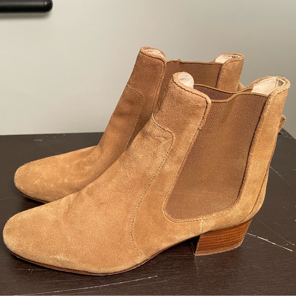 Zara Shoes - Zara shoes | ZARA Chelsea heel boots suede